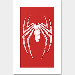 Spider Distressed Grunge Logo Posters and Art